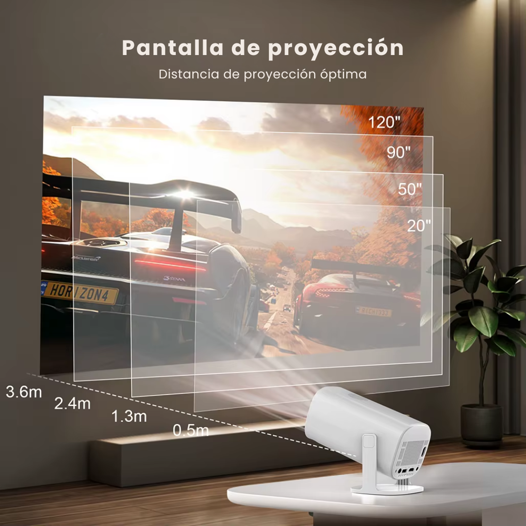 Proyector Portátil con Consola de Juegos y Controles
