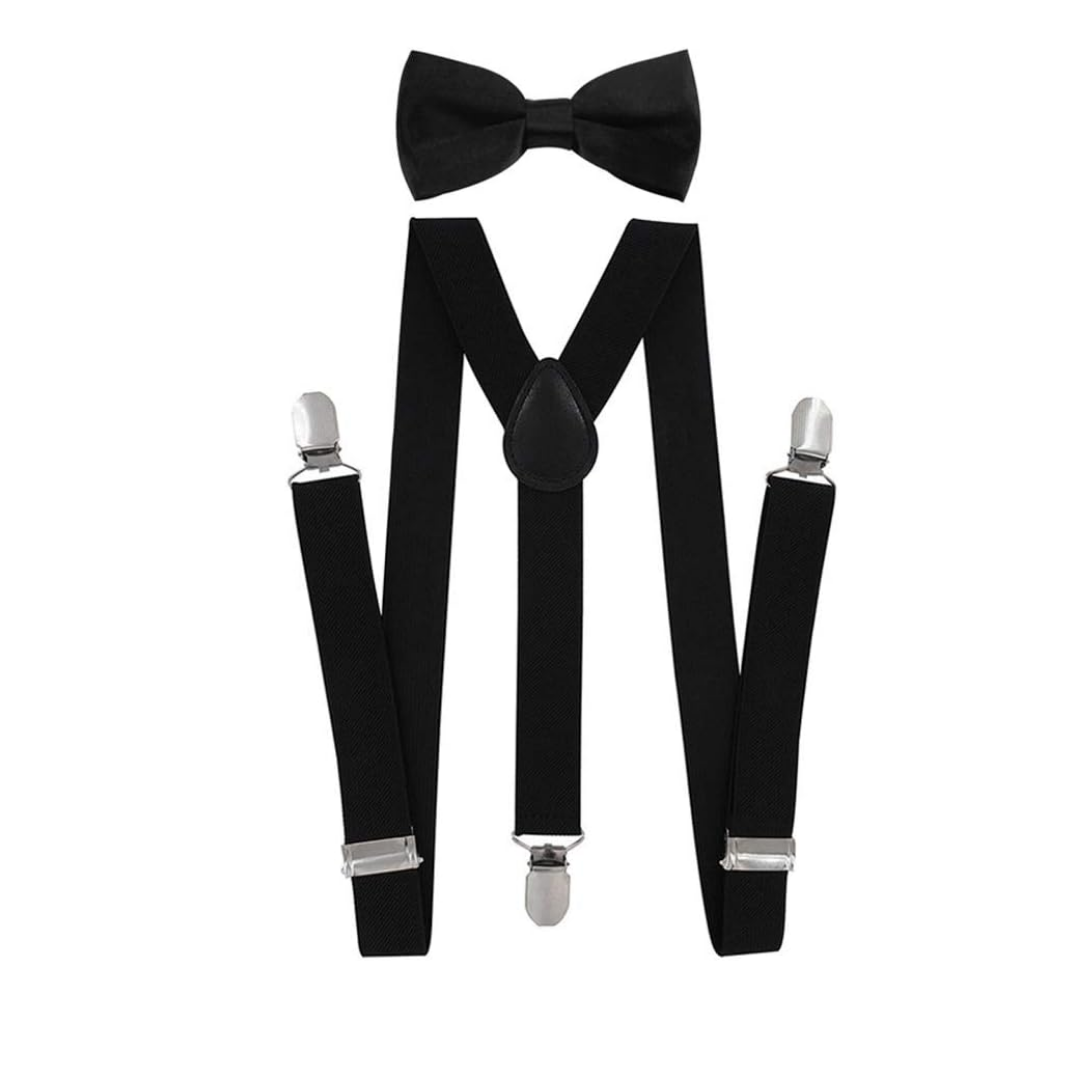 Tirantes Cargaderas Para Pantalón + Corbatín Ropa Fiesta