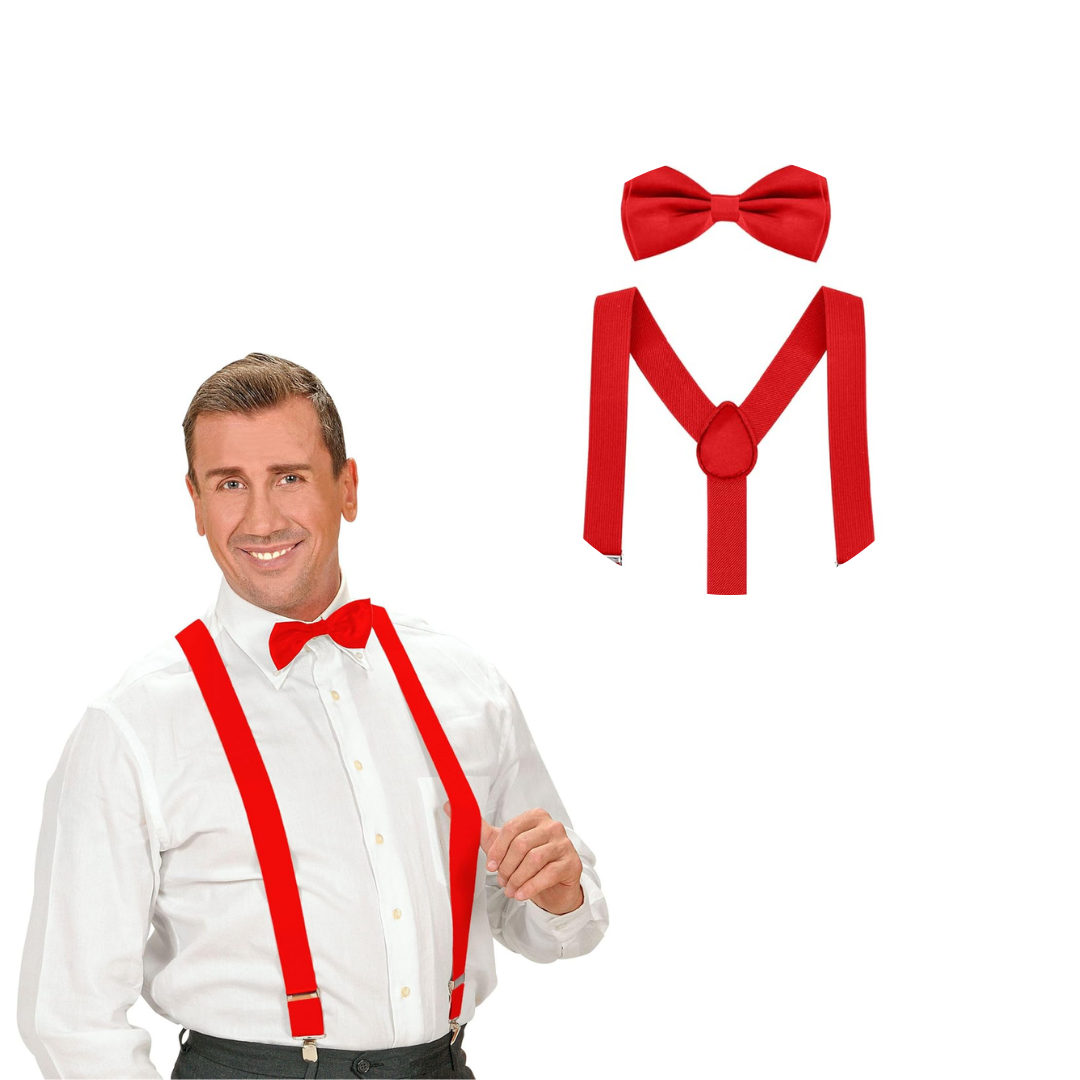 Tirantes Cargaderas Para Pantalón + Corbatín Ropa Fiesta