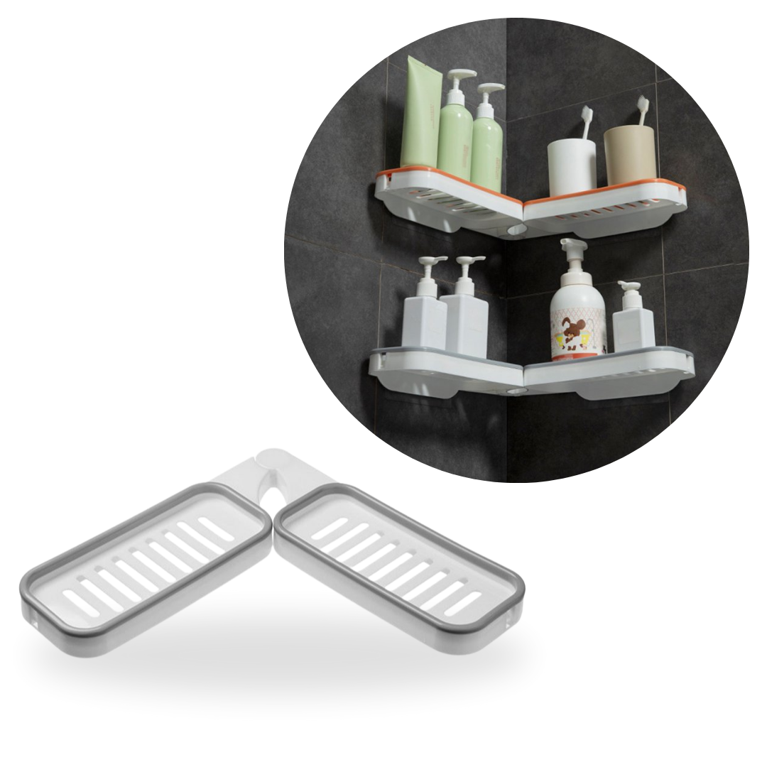 Estante Esquinero Giratorio Baño Organizador Accesorios