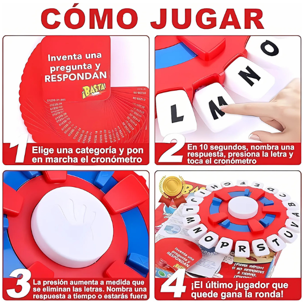 Basta Juego de Mesa Familiar Piensa Rápido