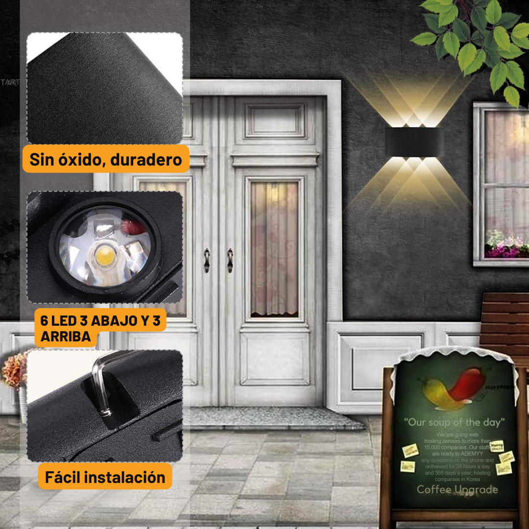 Lámpara De Pared Decorativa Ojo De Lupa 6w