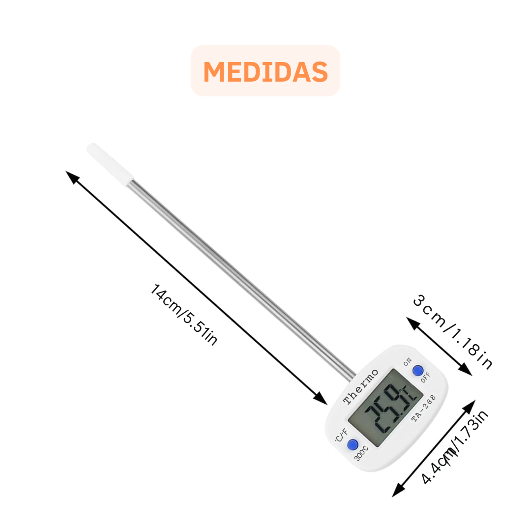 Termómetro Digital de Cocina Giratorio 180° Medidor de Temperatura TA-288