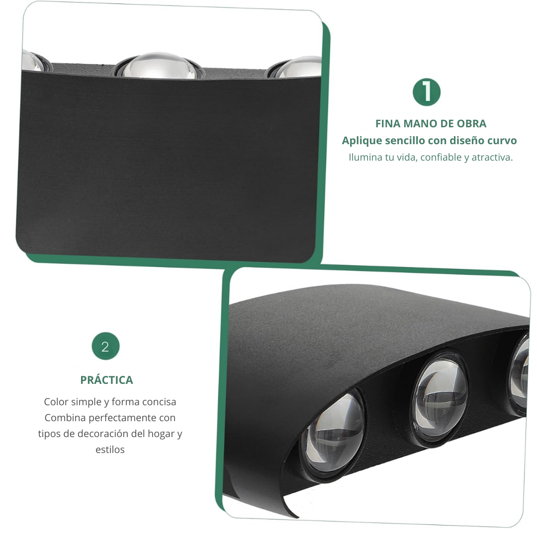 Lámpara De Pared Decorativa Ojo De Lupa 6w