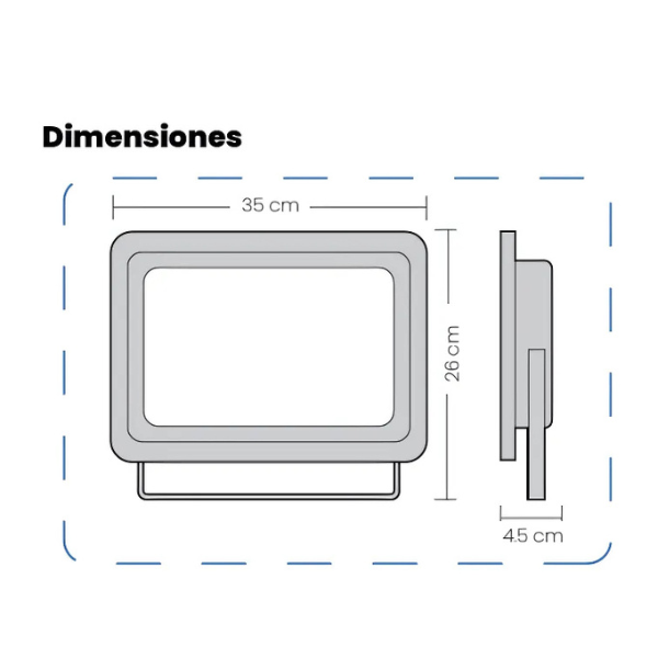 Reflector Led Tipo Tableta 200w Blanco Frío