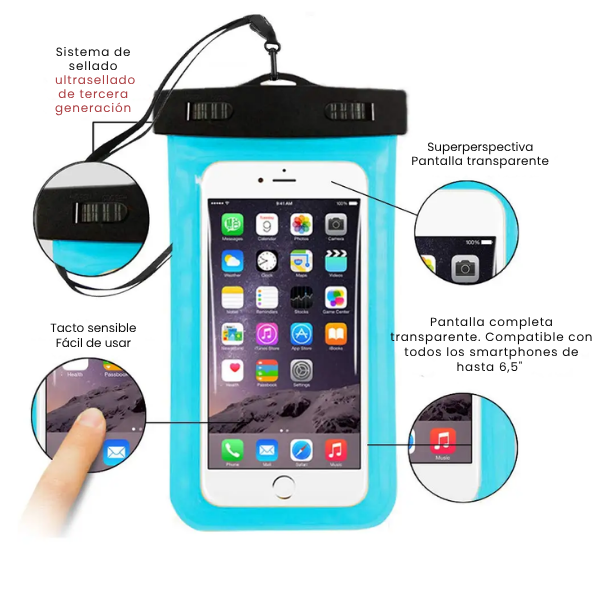 Funda Impermeable para Celular Estuche Sumergible