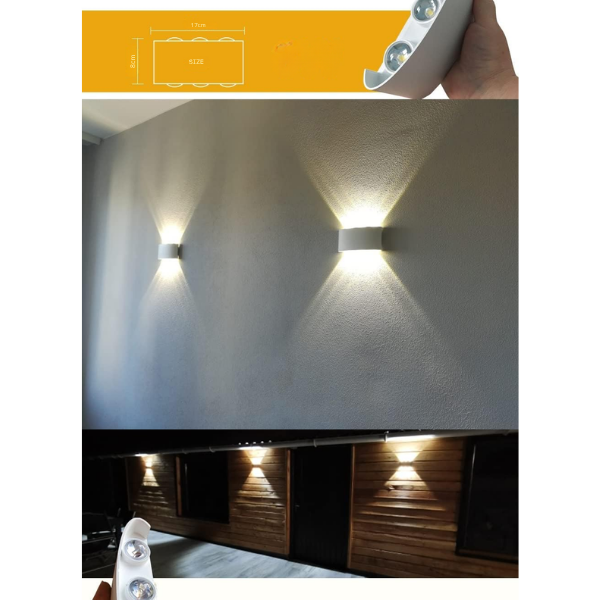 Lámpara Pared Decorativa Ojo de Lupa 6W 3000K Luz Cálida