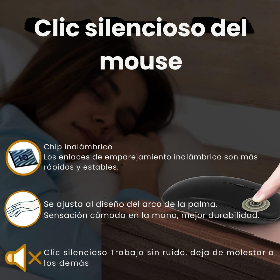 Combo Teclado y Mouse Inalámbrico Bluetooth para Tablet