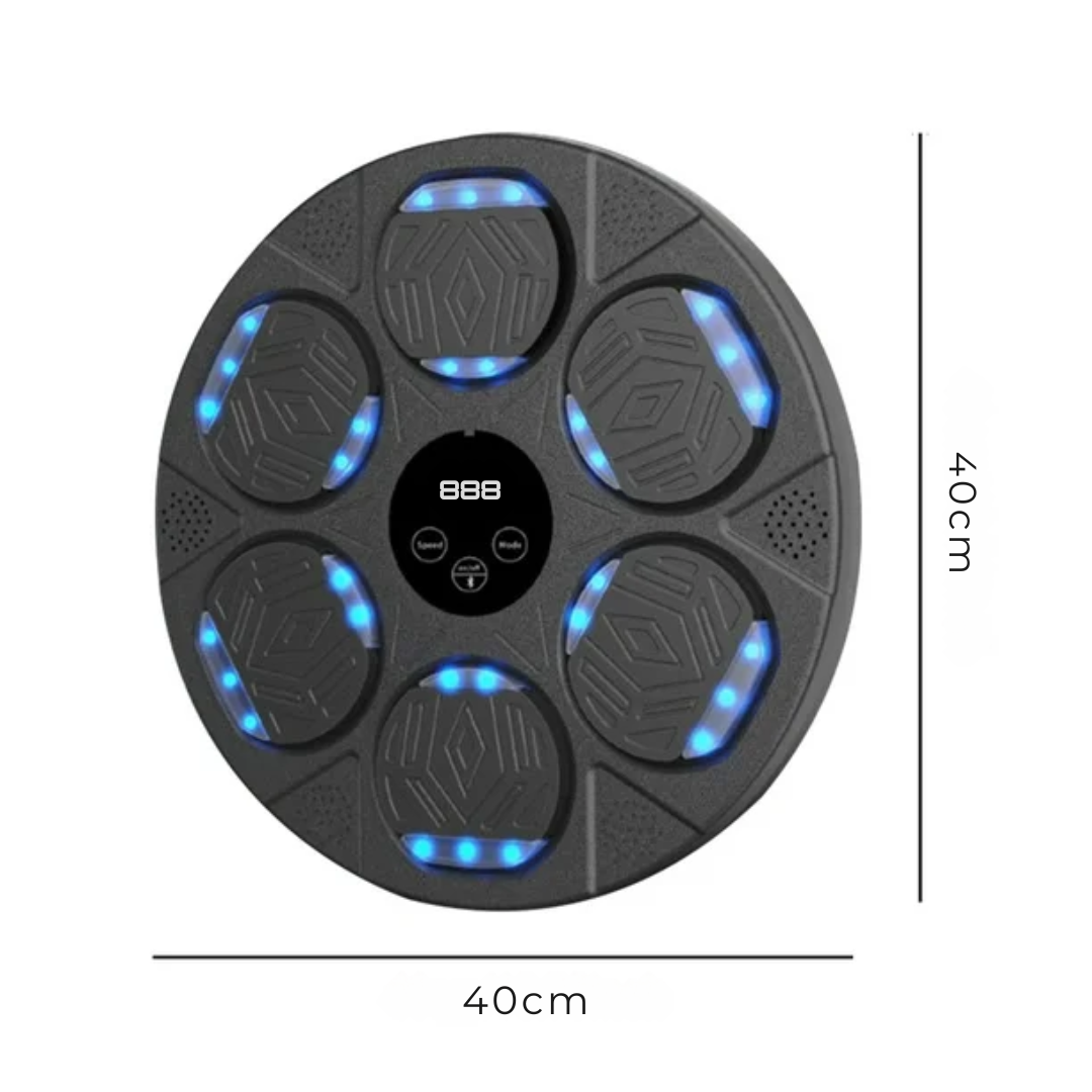 Tablero de Boxeo de Pared para Adultos Bluetooth + Guantes Gym