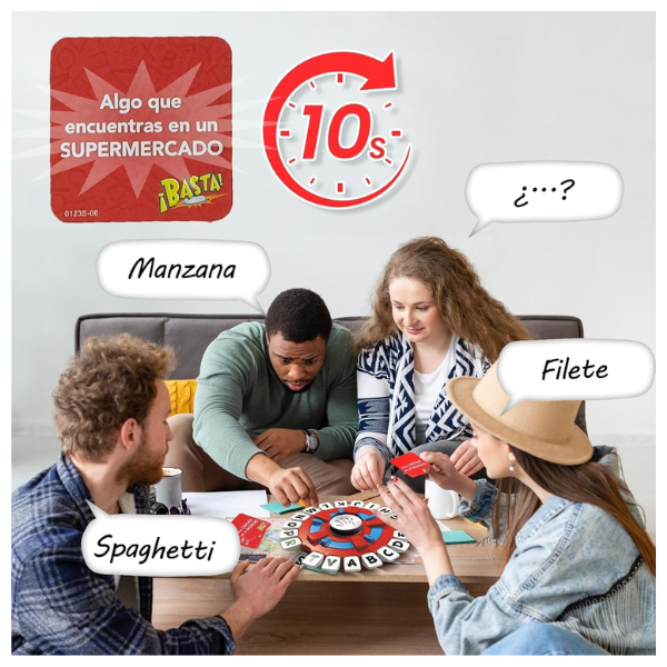 Basta Juego de Mesa Familiar Piensa Rápido