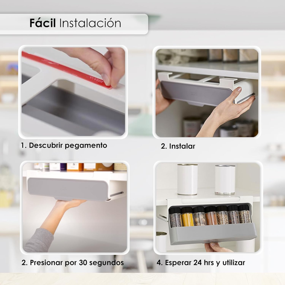 Organizador Plegable de Especies x6 Condimenteros Plástico