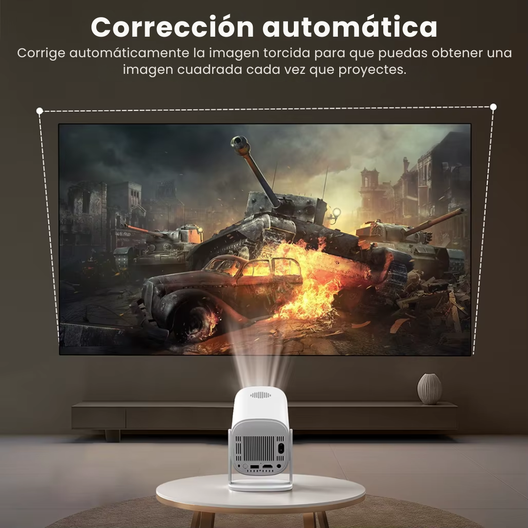 Proyector Portátil con Consola de Juegos y Controles