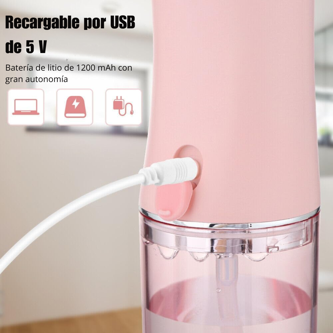 Irrigador Bucal Portátil Recargable Limpieza Dental