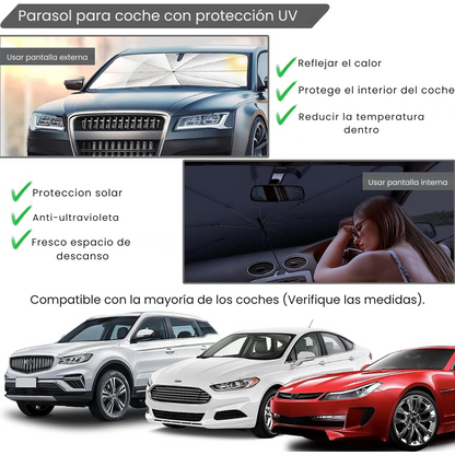 Sombrilla Parabrisas de Carro Parasol Aislante de Calor