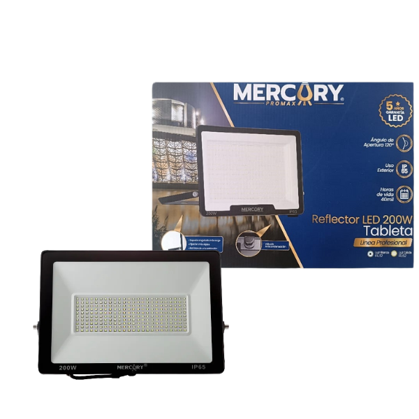 Reflector Led Tipo Tableta 200w Blanco Frío