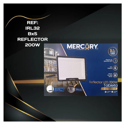 Reflector Led Tipo Tableta 200w Blanco Frío