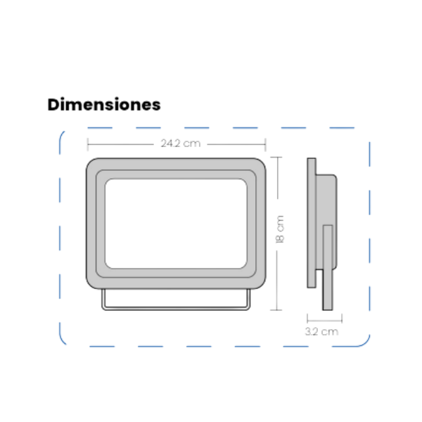 Reflector LED 100w Luz Blanca