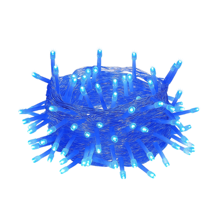 Extensión Luz LED Lineal Azul 200 Luces 14 Metros Cable Transp REF 1443