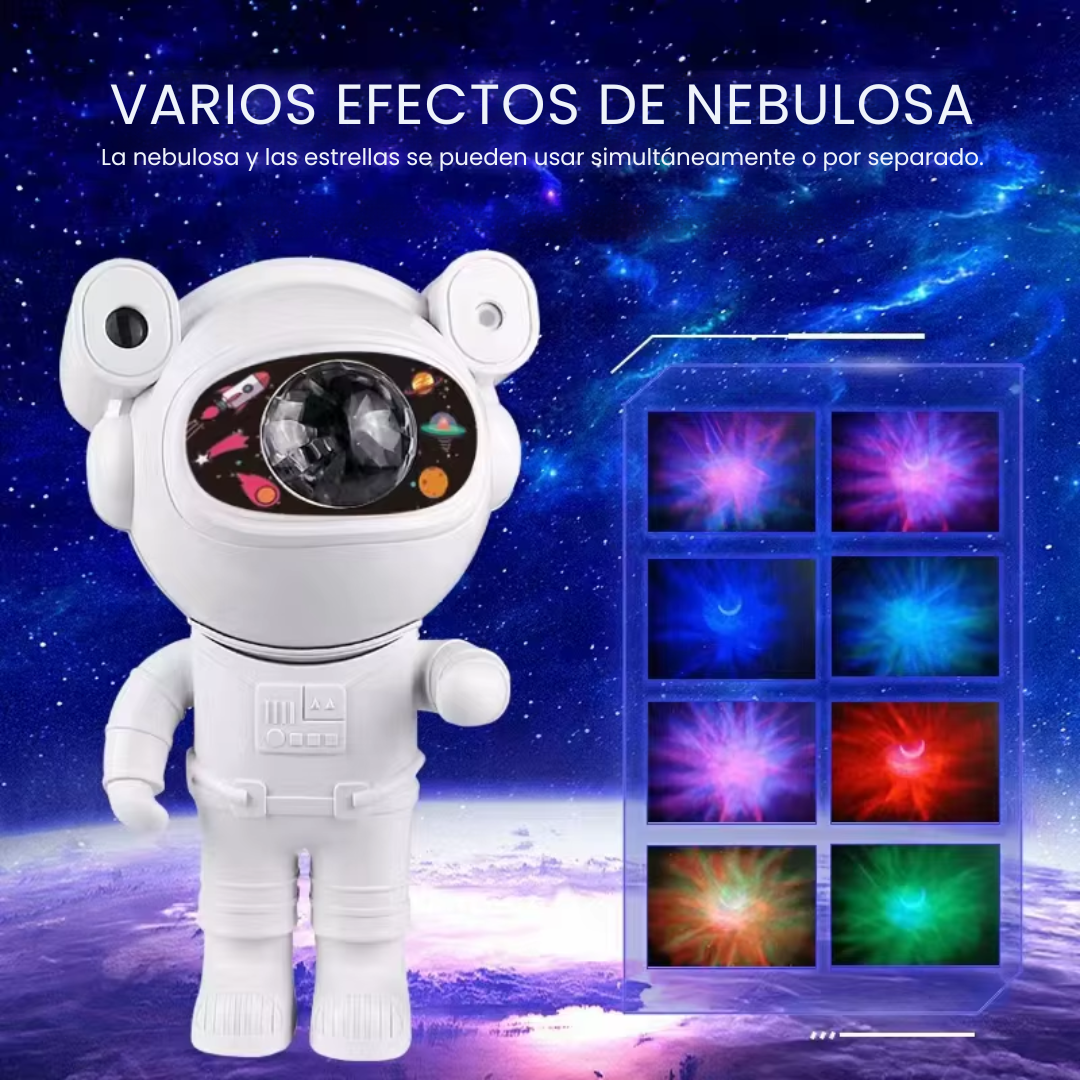 Astronauta Proyector de Estrellas Luna Galaxia con Control