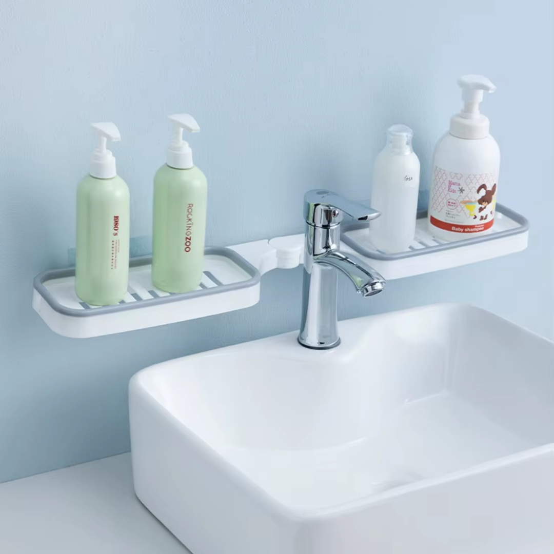 Estante Esquinero Giratorio Baño Organizador Accesorios