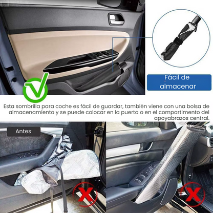 Sombrilla Parabrisas de Carro Parasol Aislante de Calor