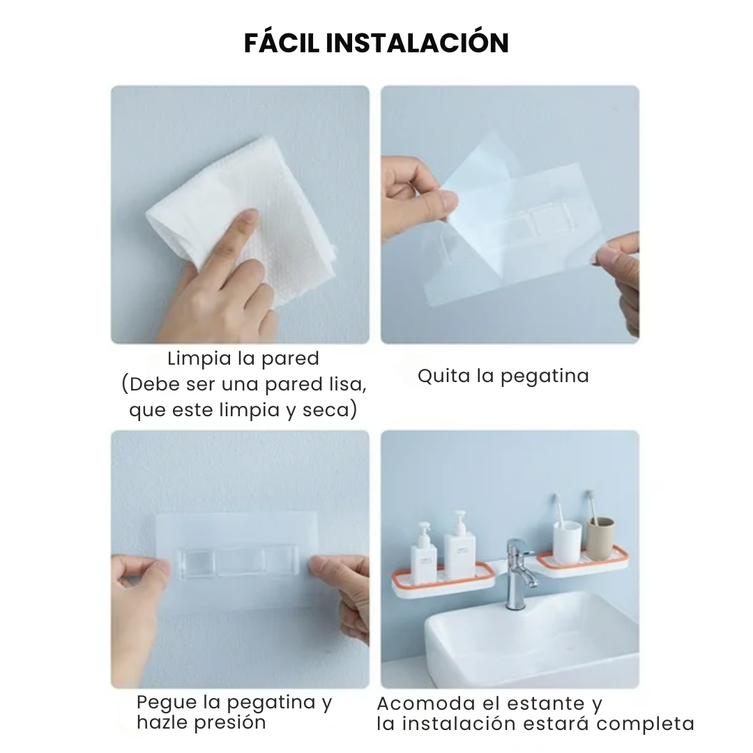 Estante Esquinero Giratorio Baño Organizador Accesorios