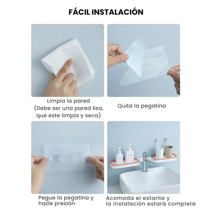 Estante Esquinero Giratorio Baño Organizador Accesorios