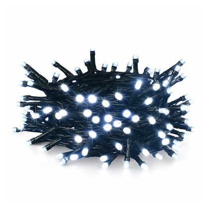 Extensión Luz LED Lineal Blanca 200 Luces 14 Metros Cable Verde 1451A