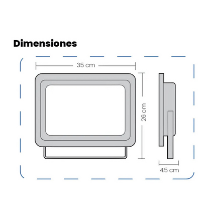 Reflector Led Tipo Tableta 200w Blanco Frío
