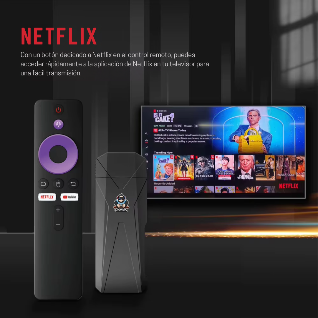 TV Stick Android 4K Ultra HD 4GB RAM 64GB