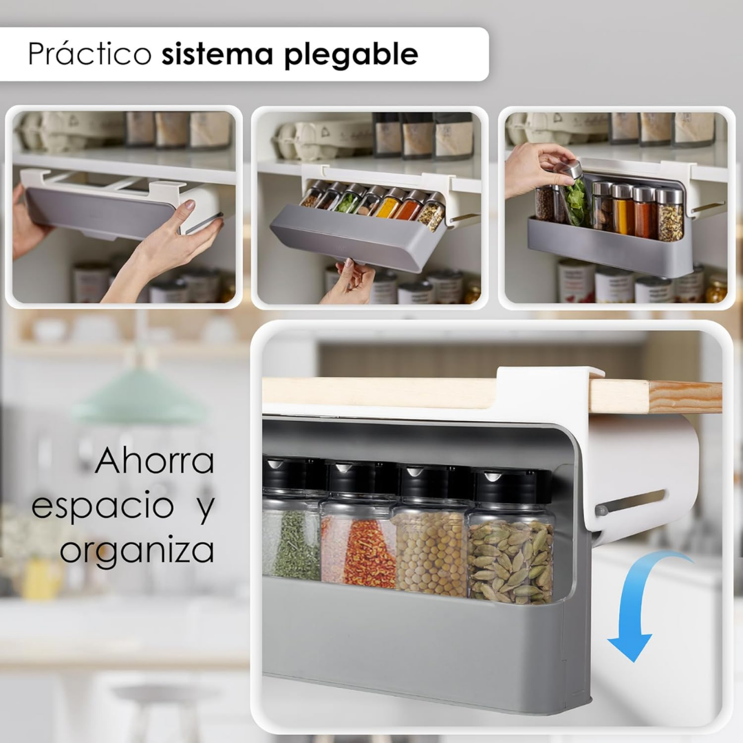 Organizador Plegable de Especies x6 Condimenteros Plástico