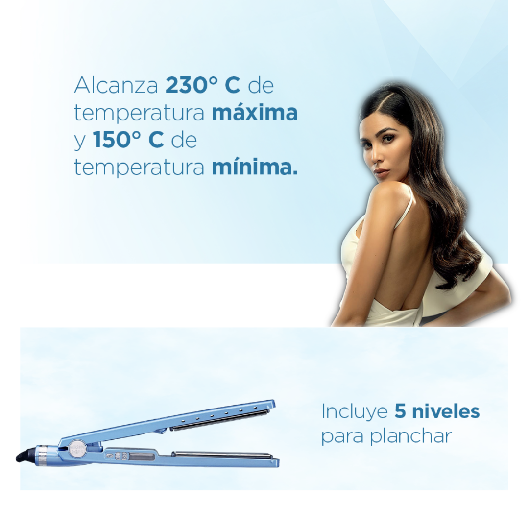 Plancha Alisadora de Cabello 450°F Nano Titanium