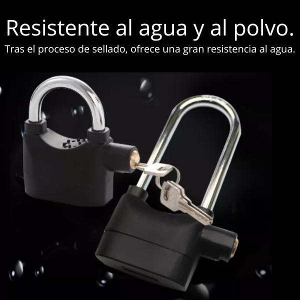 Candado de Seguridad con Alarma para Motocicleta Impermeable: