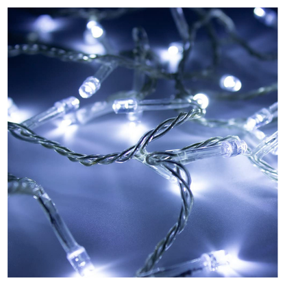 Extensión Luz LED Lineal Blanca 200 Luces 14 Metros Cable Transp REF 1441