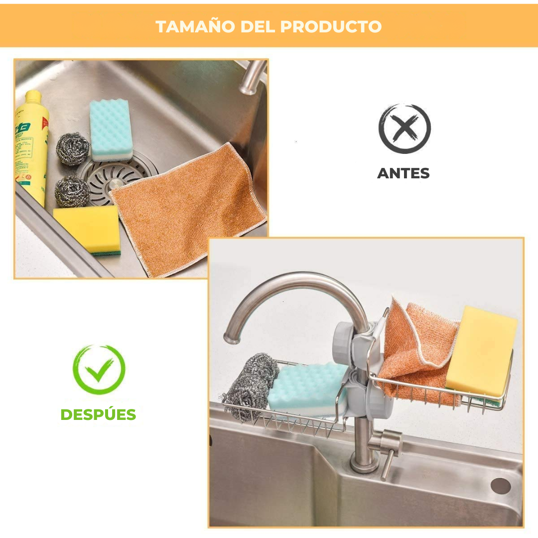 Soporte Escurridor de Cocina Lavaplatos Esponja M2408-24