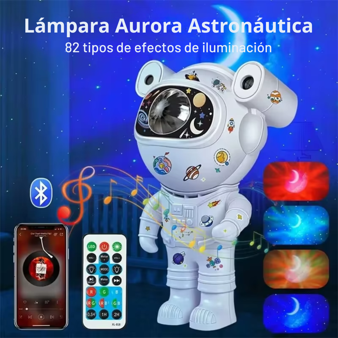 Astronauta Proyector de Estrellas Luna Galaxia con Control