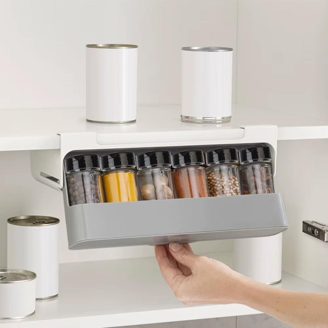 Organizador Plegable de Especies x6 Condimenteros Plástico